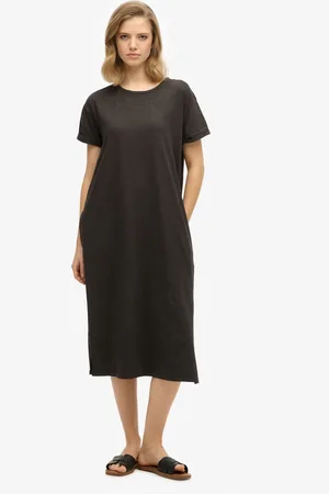 Superdry Midi 100% Cotton T-Shirt Dress38