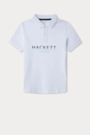Hackett London Older Boys 100% Cotton Blue Polo Shirt166168cm