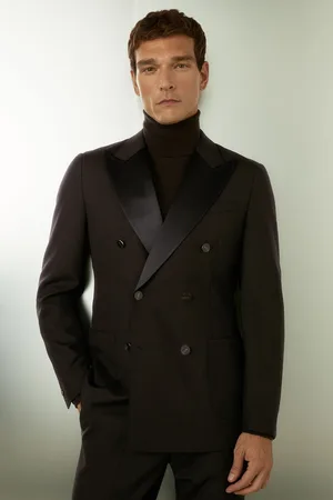 Reiss Shadow Double-Breasted Tuxedo Jacket in Wool52 Standaard (UK 42 R)