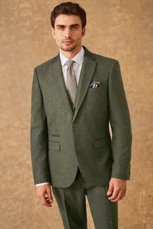 Next Slim-fit kostuum met Donegaltweed en afwerking: colbert58 Standaard (UK 48 R)