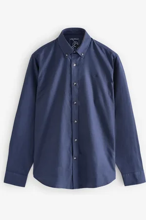 Raging Bull Blue Long Sleeve Classic 100% Cotton Oxford ShirtXXL