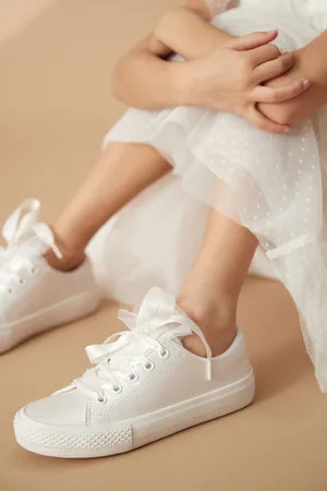 Next Bridesmaid Occasion Tulle Lace-Up TrainersEU 26.5 (UK 9)