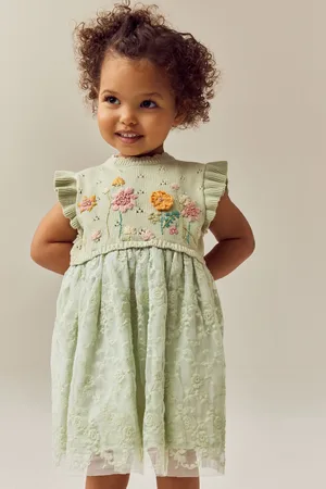 Next Floral Mesh Twofer Dress (3mths-10yrs)8