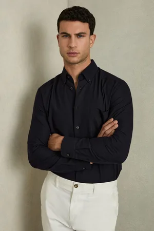Reiss Greenwich Slim-Fit Button-Down Collar Cotton Oxford ShirtXS