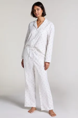 Hunkemöller White Long Sleeve 100% Cotton Pyjamaslarge
