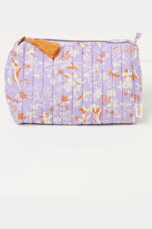 Fat Face FatFace Floral Print Quilted Make-Up 100% Cotton Bageen