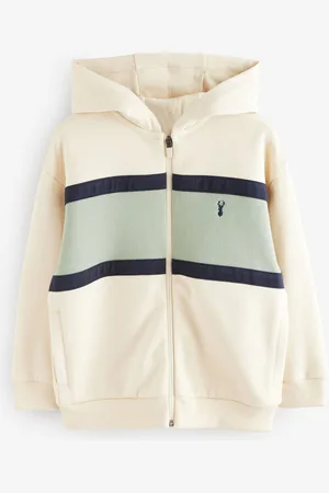 Next Hoodie met rits en kleurvlakken (3-16 jr)9 Jaar (134cm)