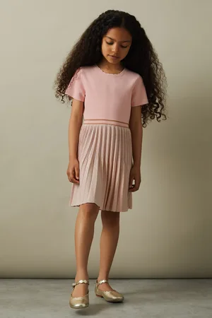 Reiss Zoe Metallic Pleated Knitted Dress5