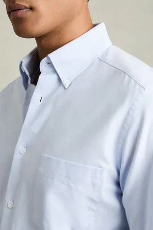 Reiss Greenwich Slim-Fit Button-Down Collar Cotton Oxford ShirtXL