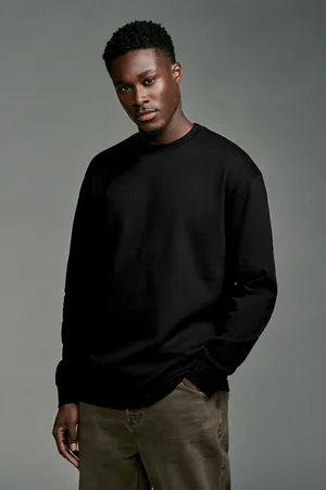 Next Long Sleeve Heavyweight 100% Cotton T-ShirtS