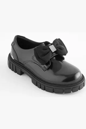 Ted Baker Girls Black Chunky Shoes with BowEU 33 (UK 1)
