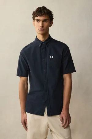 Fred Perry Short Sleeve 100% Cotton Oxford ShirtL