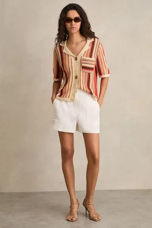 Reiss Candy Striped Knit Shirtlarge