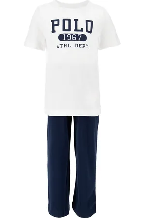 Ralph Lauren Blue 100% Cotton T-Shirt and Shorts Pyjama Setm