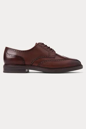 Ralph Lauren Asher Burnished Leather Derby ShoeEU 44 (UK 10)