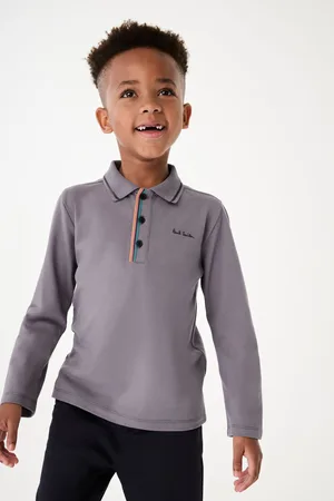 Paul Smith Boys Long Sleeve Signature 100% Cotton Polo Shirt8