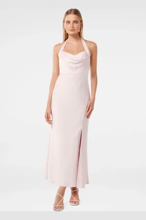 Forever New Alice Halter Neck Satin Maxi Dress40