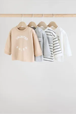Next Baby Long Sleeve 100% Cotton T-Shirts 4 Pack6