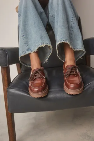 Next Forever Comfort Leather Chunky Lace-Up Boat ShoesEU 37 (UK 4)