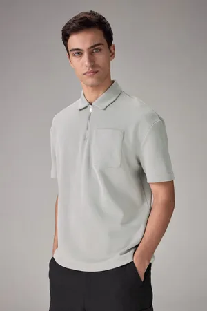 Next Heavyweight Quarter Zip Polo ShirtL