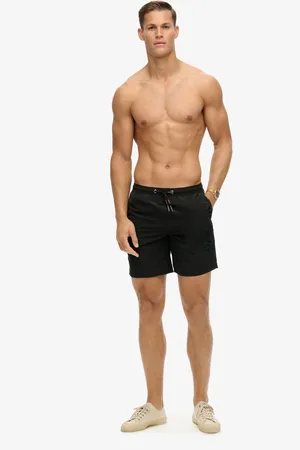 Superdry Sportzwemshort van 17 inch met logoprintS