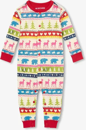 Hatley Blauwe onesie voor volwassenen met Fairisle-patroon van 100% katoen3