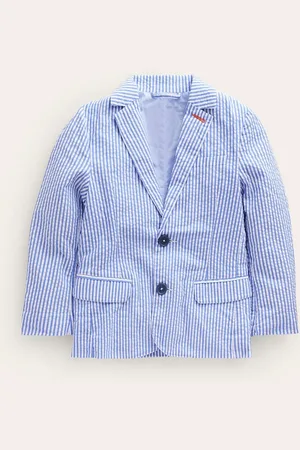 Boden Seersucker 100% Cotton Blazer6