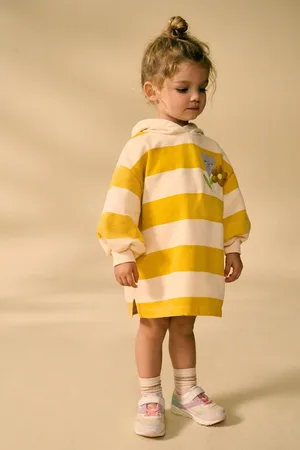 Next Long Sleeve Hooded Sweat Dress (3mths-7yrs)4
