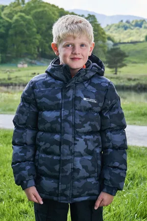 Mountain Warehouse Gewatteerd kinderjack met sneeuwprint5