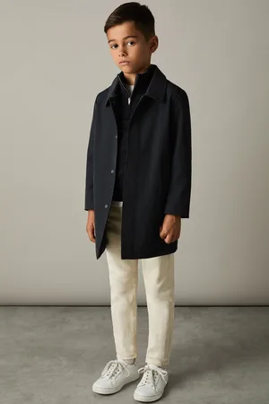 Reiss Logan Gabardine Coat with Removable Gilet7