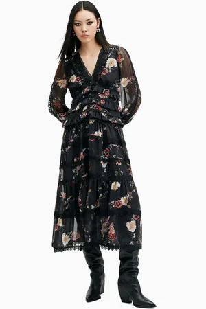 AllSaints AllSaints Zora Midi Dress40