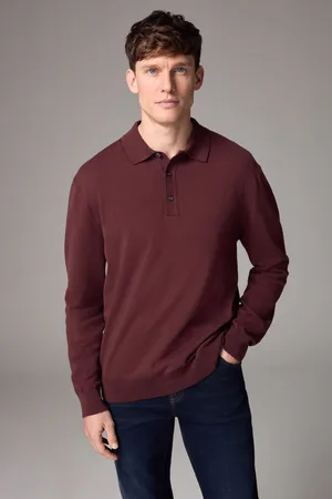 Next Gebreide polo met lange mouwenXL