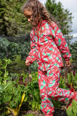 Frugi Green Rain Or Shine Printed Trousers116122cm