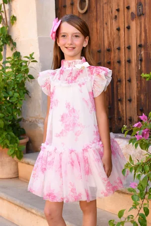 Angels Face Marigold Roses White Dress98104cm