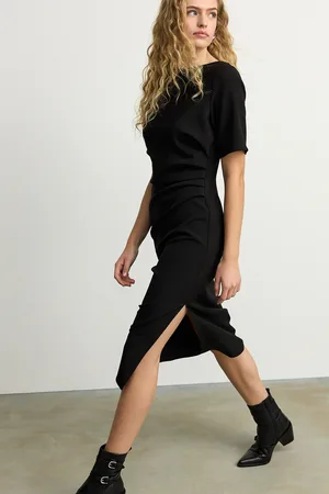 Next Ruched Short Sleeve Midi Dress46 Tall