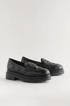 Next Forever Comfort Leather Quilted Chunky LoafersEU 41 (UK 7)