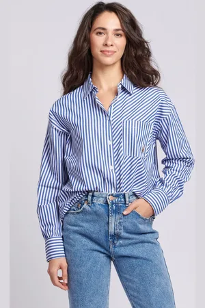 U.S. Polo Assn. U. S. Polo Assn. Womens Loose Fit Striped ShirtXL