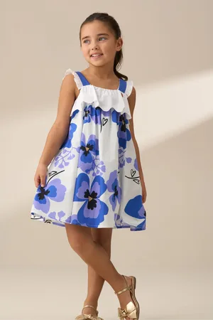 Angel & Rocket Arielle Broderie Panel 100% Cotton Dress9 Jaar (134cm)