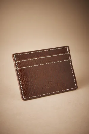 Next Signature Contrast Stitch Leather Card Holdereen maat
