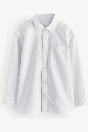 Next Relaxed Fit Long Sleeve 100% Cotton Oxford Shirt (3-16yrs)15 Jaar (170cm)