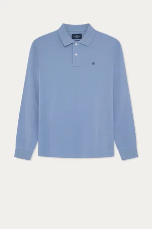 Hackett London Men Blue 100% Cotton Polo ShirtXL