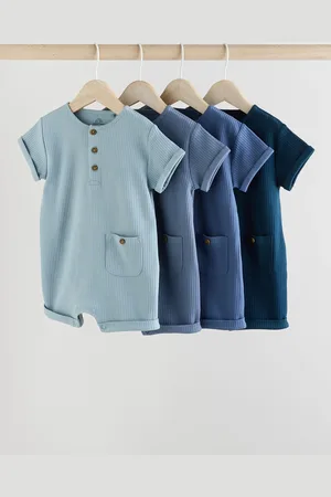 Next Baby Jersey 100% Cotton Rompers 4 Pack12