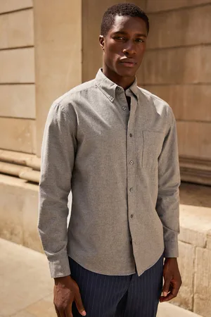 Next Brushed 100% Cotton Oxford Long Sleeve ShirtL