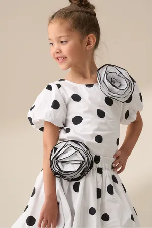 Angel & Rocket Amari Spotty Corsage 100% Cotton Top158164cm