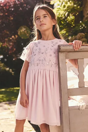Next Sequin Embellished Mesh Dress (3-16yrs)4 Jaar (104cm)