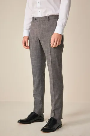 Next Getextureerde pantalon met zoomdetail en standaard pasvorm32W x 31L (UK 32 R)