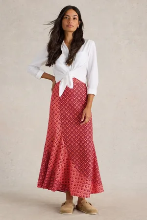 White Stuff Sara Linen Blend Maxi Skirt40