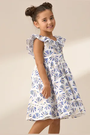 Angel & Rocket Lina Frill Neck Print 100% Cotton Dress12 Jaar (152cm)