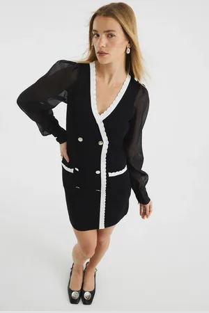 River Island Button Waistcoat Mini Dress34