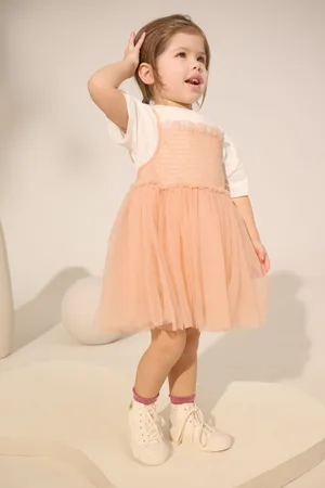 Next Short Sleeve Mesh Dress & T-Shirt Set (3mths-7yrs)9